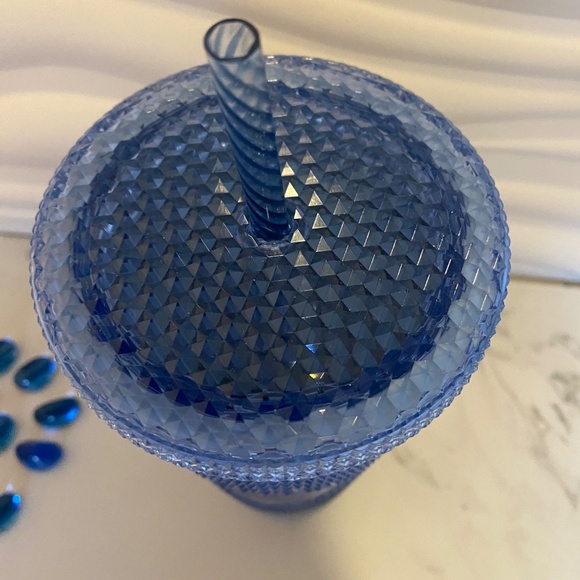 NEW Starbucks 24oz Spring Unicorn Iridescent Blue Silver Bling Studded Tumbler - Picture 4 of 7